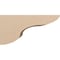 Ekena Millwork 12"W x 24"D x 12"H Wide Carmel Rough Cedar Woodgrain TimberThane Corbel, Primed Tan CORUR12X24X12CARRCPR - alternate 3